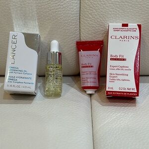 NIB LANCER  & Clarins Skincare Samples Bundle
